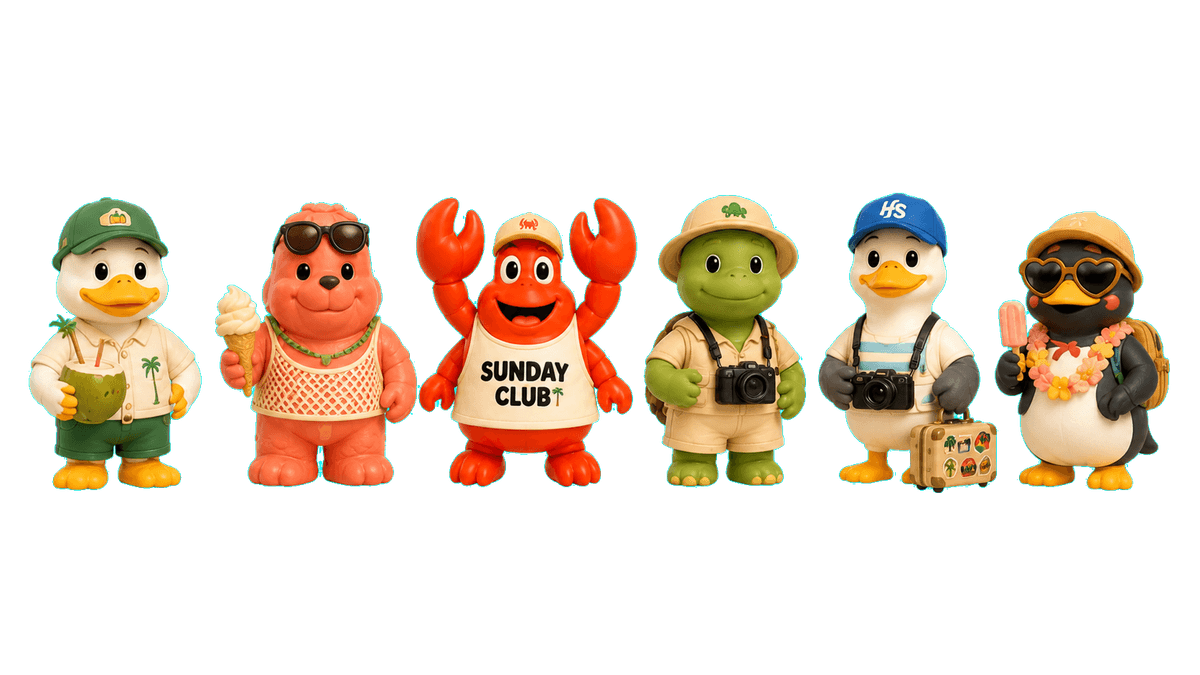 Sáu nhân vật Beach Squad của Happy Sunday