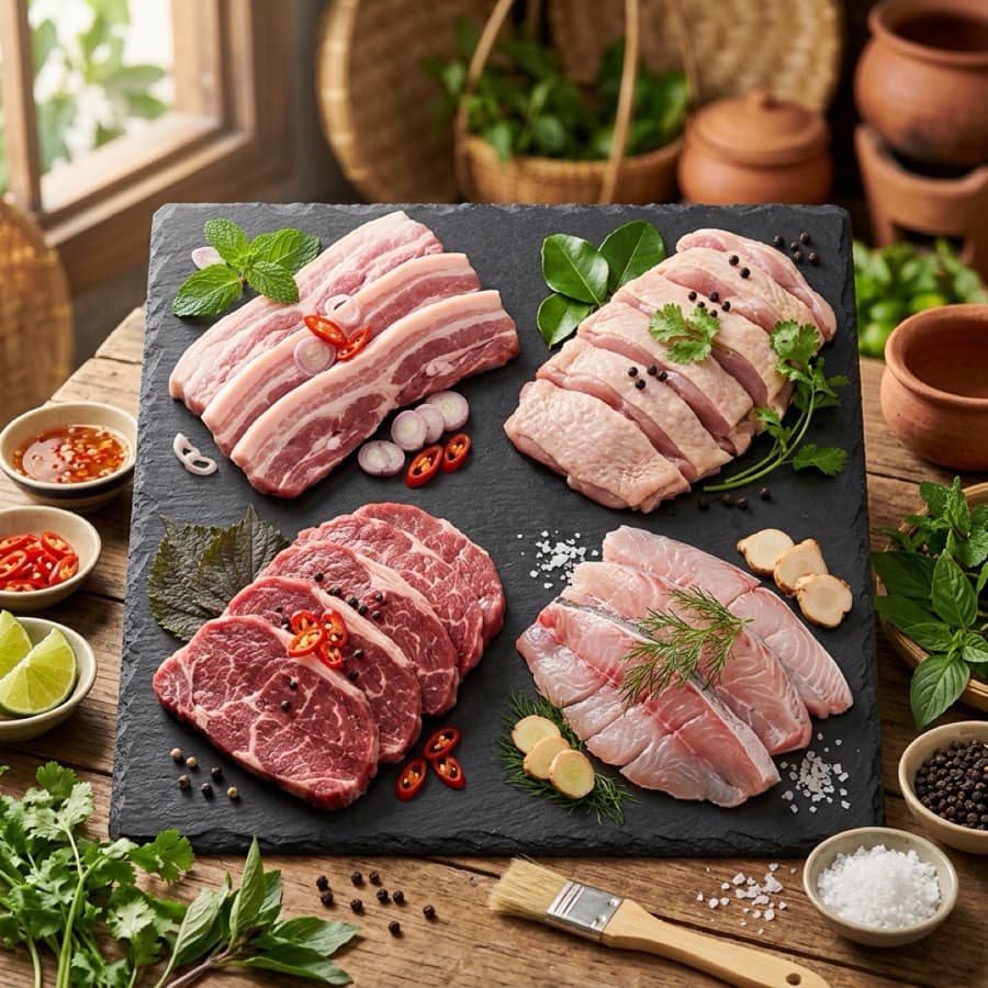 Gà xào sả ớt