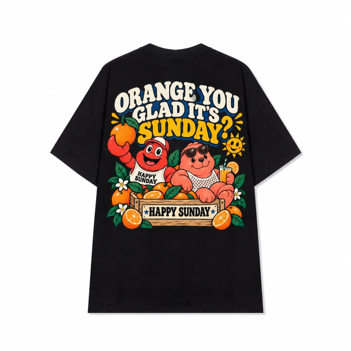 Ảnh sản phẩm Áo Happy Sunday — Orange You Glad It's Sunday?